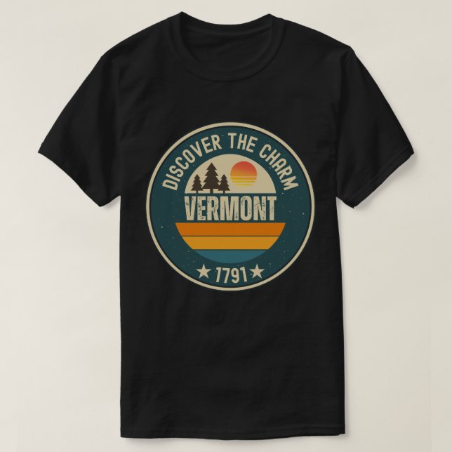 Camiseta Explore Vermont - Designs para Cada Amante (Frente do Design)