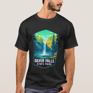 Camiseta Exploring Silver Falls State Park Hiking Travel Ad
