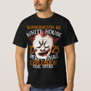 Camiseta Explosão de Baleia Esperma TRUMP CASA BRANCA 2025