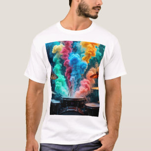Camiseta Explosão de batimentos de tambor