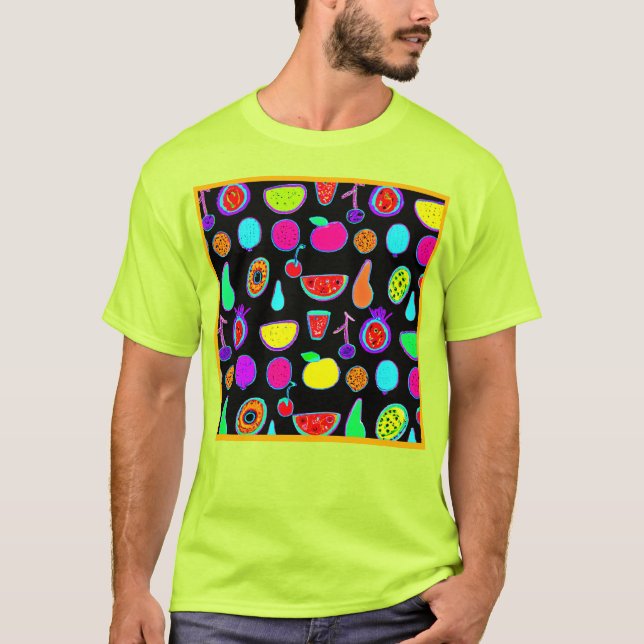 Camiseta Explosão de brilho tropical (Frente)
