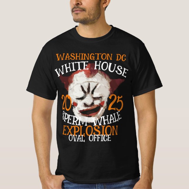 Camiseta Explosão de Esperma TRUMP Bunker Nuclear 2026 (Frente)