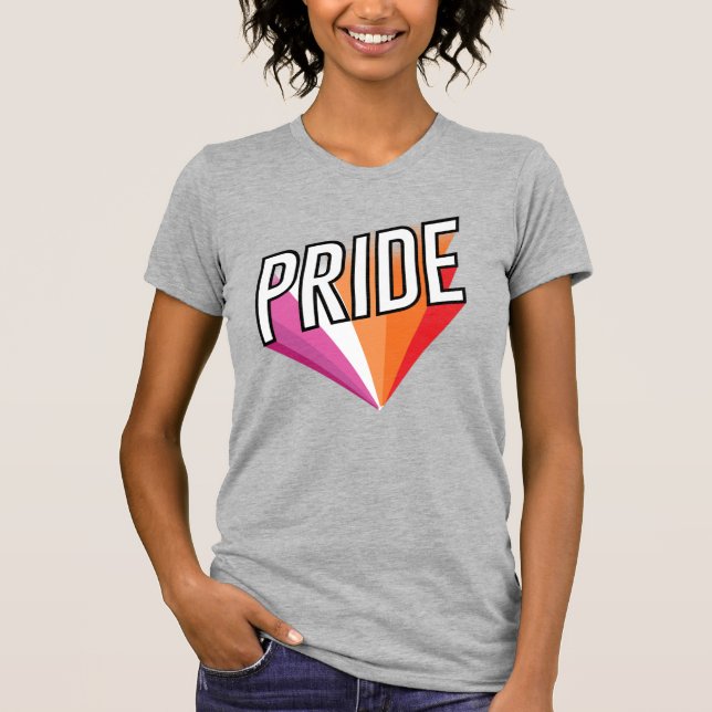 Camiseta Explosão do Orgulho Lésbico (Frente)