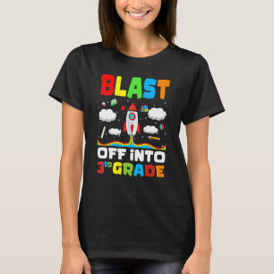 Camiseta Explosão No Foguete De 3º Grau Primeiro Dia Da Esc