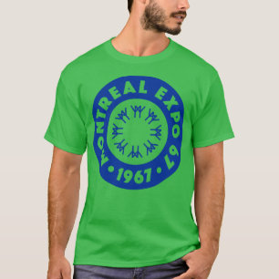 Camiseta Expo 67 Montreal Worlds Fair Circle Blue