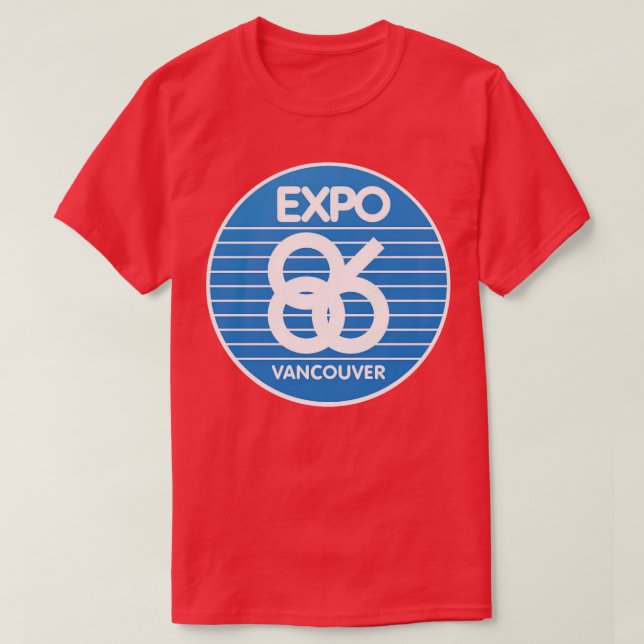 Camiseta Expo 86 Vancouver BC Canadá (Frente do Design)