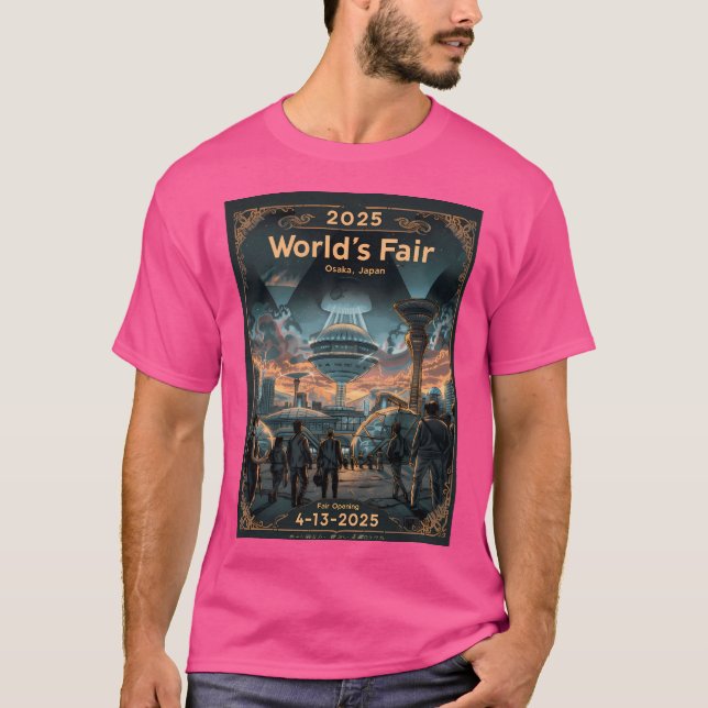 Camiseta Expo Mundial 2025 - A Justa Arte Poster Mundial (Frente)