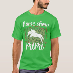 Camiseta Exposição de Cavalos Mimi Leopardo Equestre Mimi A