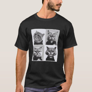 Camiseta Exposição de Gato em Fotobooth Vintage Selfie Dive