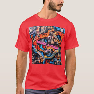 Camiseta Exposição de Grafite Abstrato vintage