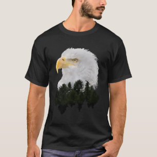 Camiseta Exposição Dupla à Águia Balda Americana