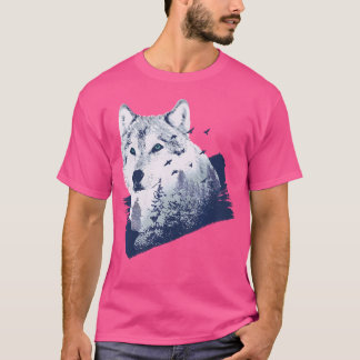 Camiseta Exposição Dupla ao Lobo