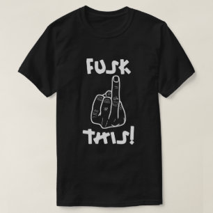 Camiseta Expressão de frustração engraçada (bomba-f falsa) 