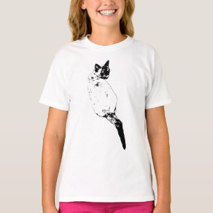 Camiseta Expressão de Gato Aprumado