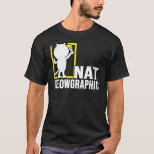 Camiseta Expressão de Gatos Hilários meográfica de Nat