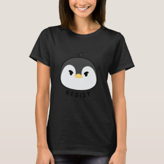 Camiseta Expressão de Pinguim Fofo Resistência de Cabeça Ka