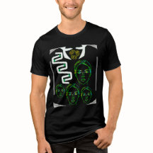 Camiseta expressão facial livre Camisa Tri-Blend