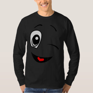 Camiseta Expressão Facial Positiva Vencedora Amiga
