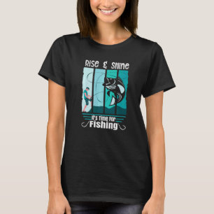 Camiseta Expressão Levante & Brilhe É Hora De Pescar Ang