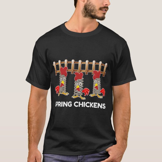 Camiseta Expressão primavera Chickens (Frente)