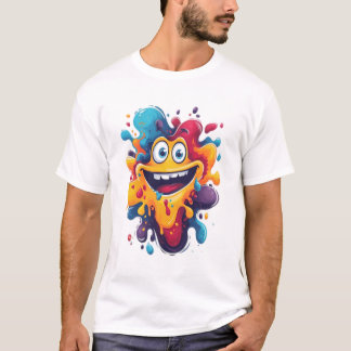 Camiseta Expresse-se com Designs de arte divertidos e maluc