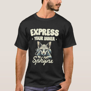 Camiseta Expresse Seu Amante de Gato Sphynx Interior