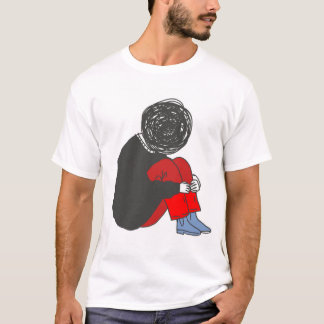 Camiseta Expressionismo Abstrato Retro Face Depressão Ilus
