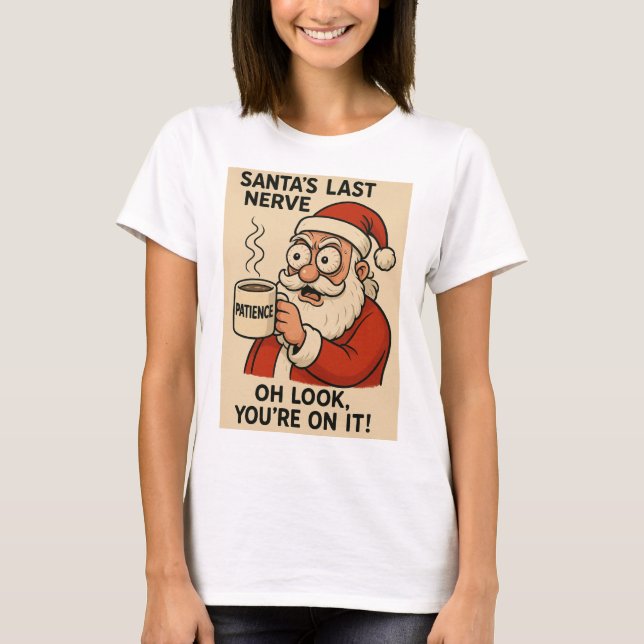 Camiseta Expresso do Último Nervo do Papai Noel (Frente)
