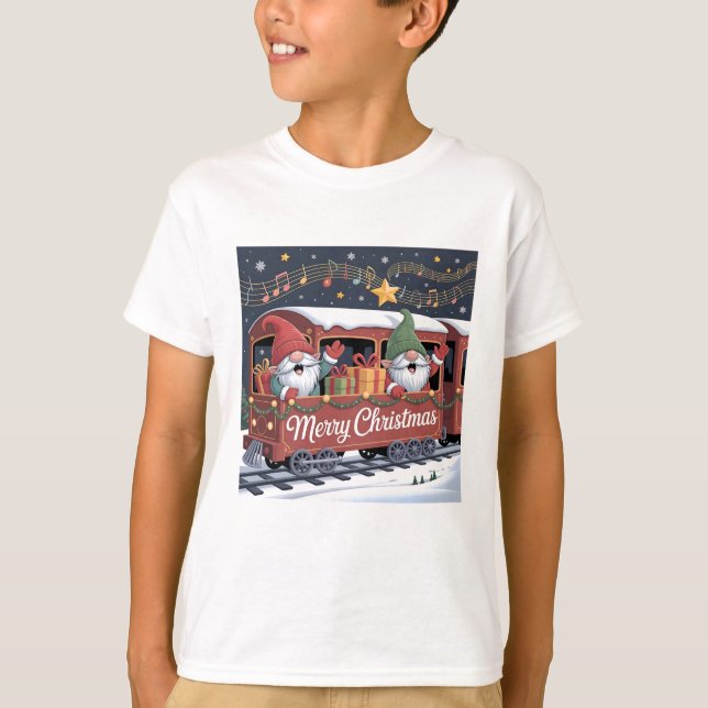 Camiseta Expresso Musical dos Gnomos Whimsical (Frente)
