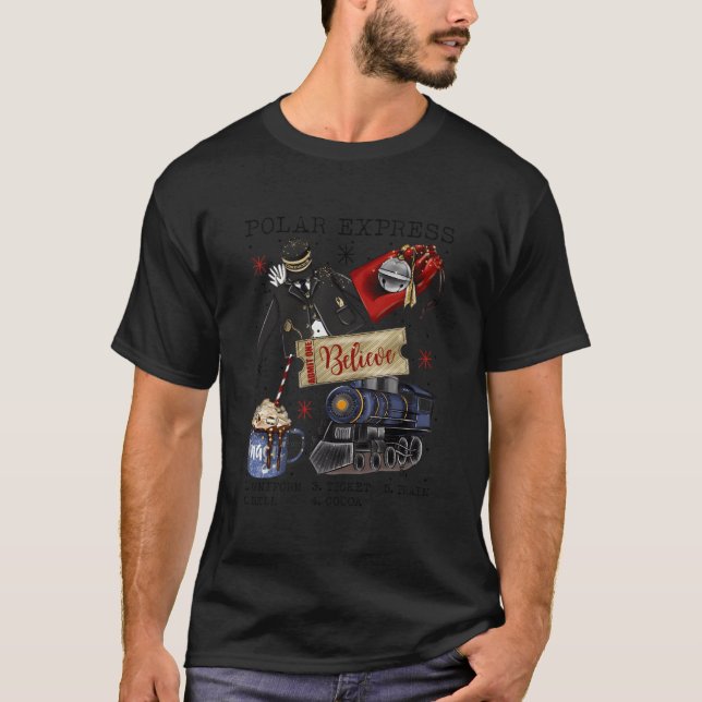 Camiseta Expresso Polar do Pólo Norte, Todos a Bordo, Papai (Frente)