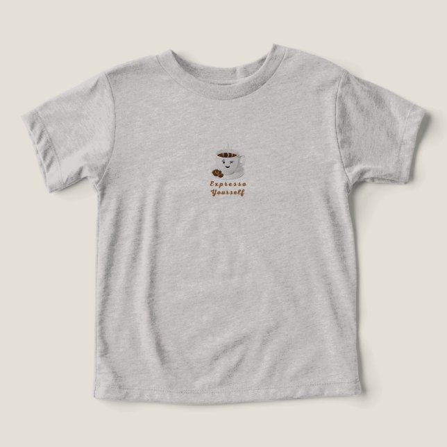 Camiseta Expresso Yourself – Funny Smiling Coffee Tee (Design frontal)