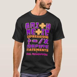 Camiseta Expressões aritméticas na Programação do Cobol