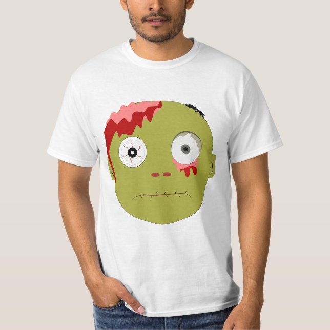 Camiseta Expressões de rosto Zombie (Frente)