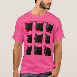 Camiseta Expressões Faciais do Cat Explicação do Corte de G
