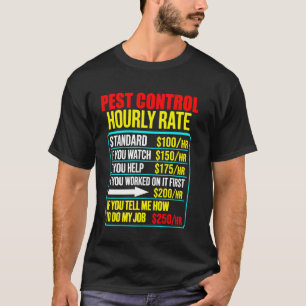 Camiseta Exterminação do controle de pragas de homens engra