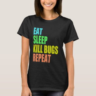 Camiseta Exterminação do controle de pragas de homens engra
