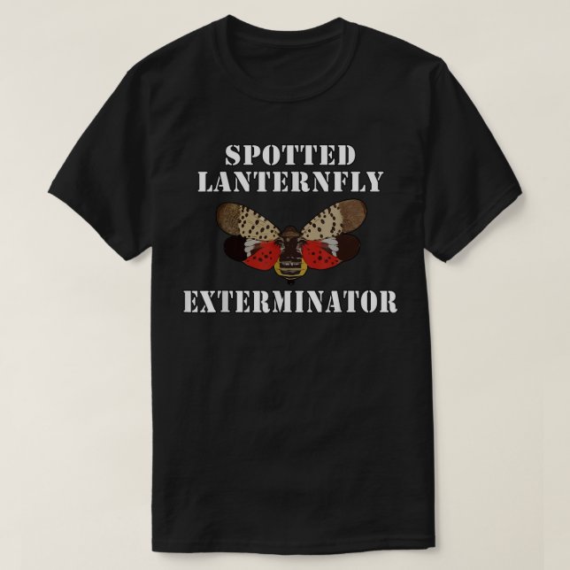 Camiseta Exterminador de Lanternfly (Frente do Design)