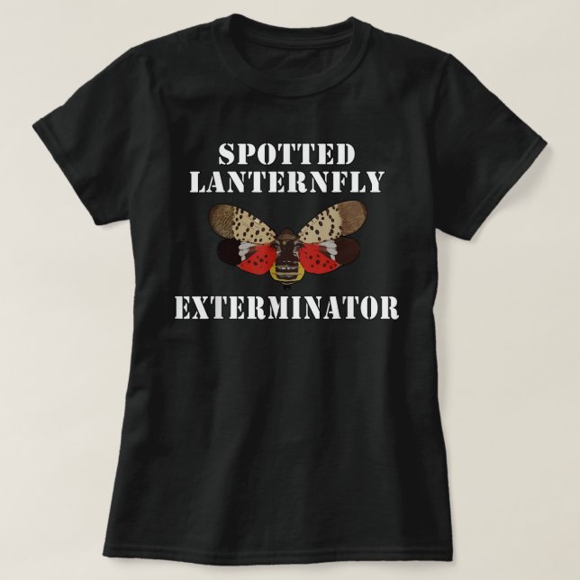 Camiseta Exterminador de Lanternfly (Frente do Design)