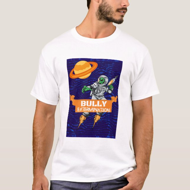 Camiseta exterminador valentão alienígena (Frente)