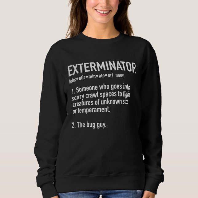 Camiseta Exterminator Definition For Pest Control or Bug Gu (Frente)