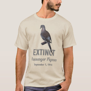 Camiseta Extinção do pombo-passageiro