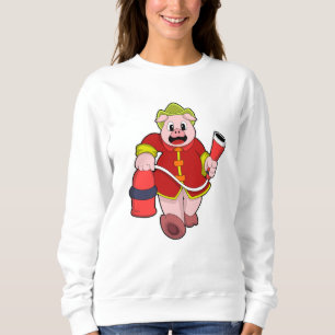 Camiseta Extintor de incêndio de bombeiro porcino