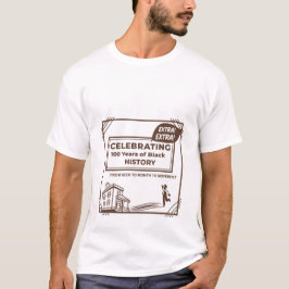 Camiseta Extra Extra 100 Anos de Celebração da História Neg