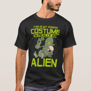 Camiseta Extraterrestre Esta É A Minha Figurinha Humana.