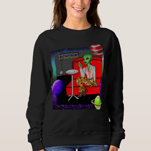 Camiseta Extraterrestre Retro de 1970 em Disco Lounge (Frente)