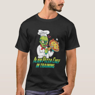 Camiseta Extraterrestrial Saucer Ufo Paranormal Alien Pizza