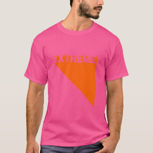 Camiseta Extreme Orange Modern Gym Malhação Workout Gym Tra