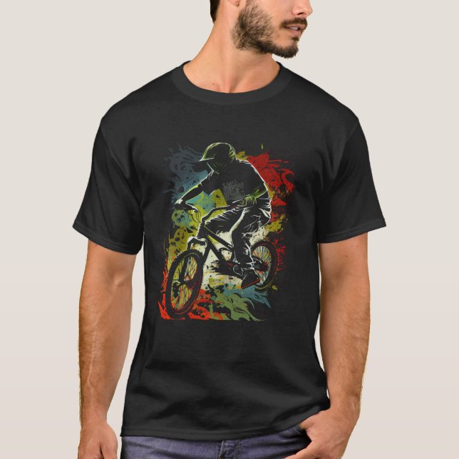 Camiseta Extreme Rider BMX  Graphic for Men Women Boys Girl (Frente)