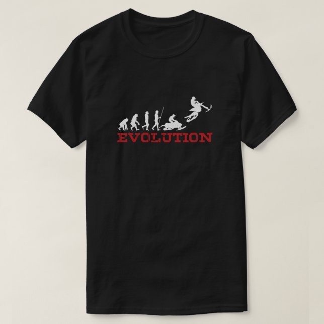 Camiseta Extreme Snowbike Evolution Snow Bike Sports Gift (Frente do Design)
