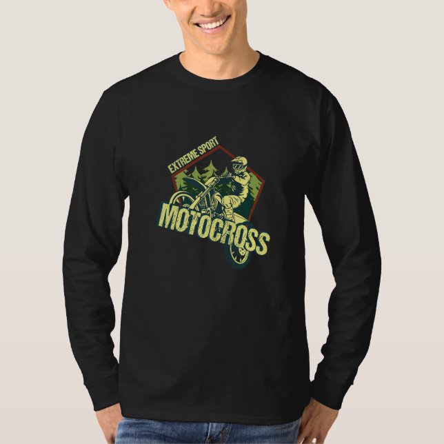 Camiseta Extreme Sport Motocross Motorsport Motocross Racin (Frente)